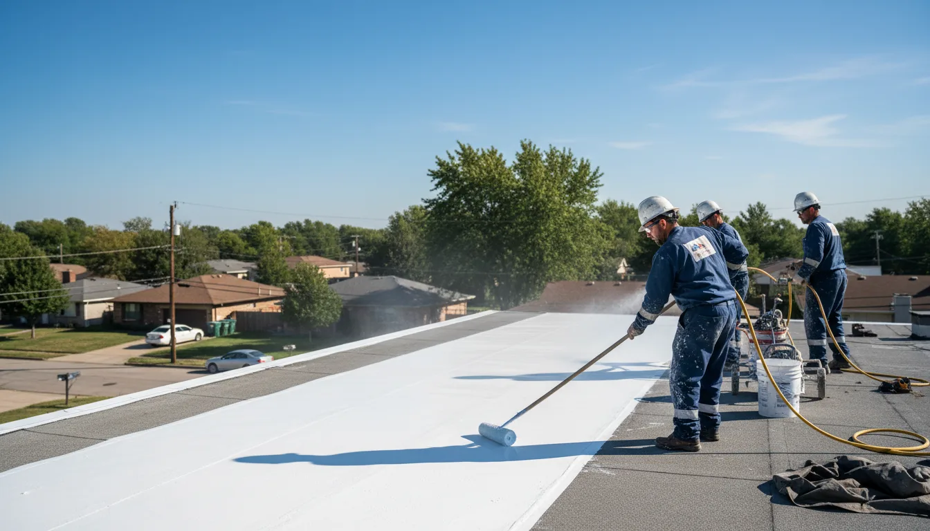 Commercial roof coating in Eva, AL near me